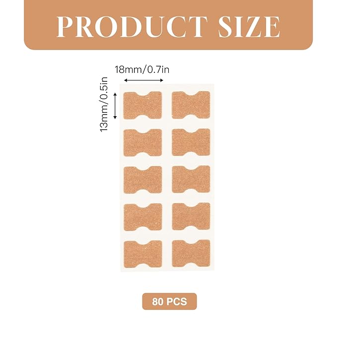 Ingrown Toenail Treatment Strips, 80Pcs Breathable Glue-Free Ingrown Toenail Corrector Patches with File, Professional Non-Slip Toenail Care Tools