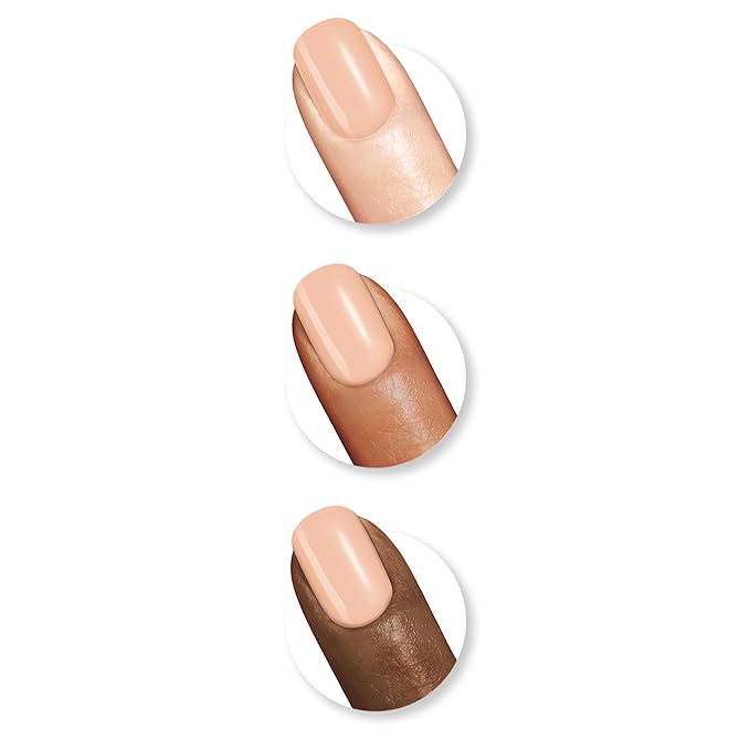Sally Hansen Color Therapy Nail Polish | Biotin, Argan Oil, Long Lasting, Healthy Nails, Nail Strengthener, Opaque | 210 Re-nude | Nude Pink Nail Color