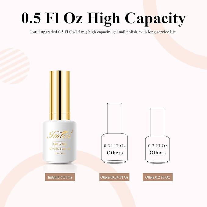Imtiti Nude Gel Nail Polish, 1 Pcs 0.5 Fl Oz Nude Brown Gel Polish Soak Off LED U V Nail Gel Polish Neutral Skin Tones Gel Nail Polish DIY Nail Art Starter Manicure Salon Gel Nail Kit for Women Girls