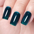 Imtiti Aegean Blue Gel Nail Polish, 10ml Translucent Blue Green gel nail polish Color Soak Off Gel Polish Nail Art Manicure Salon DIY Nail Lamp Gel Nail Design Christmas Halloween Decoration 1 Pcs