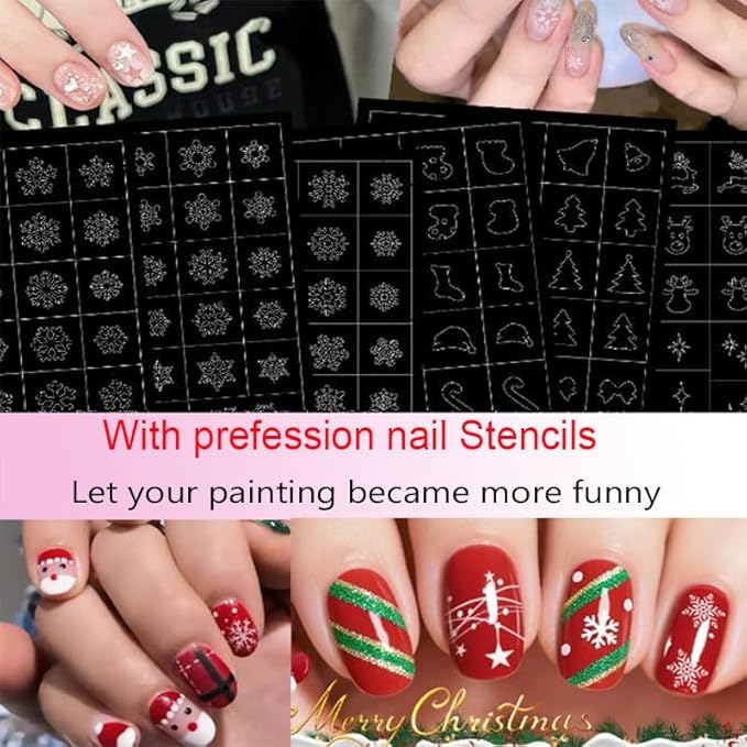 Nail Art Pens, 12 Colors Nail Art Markers Polish Pen with 3 Pcs Painting Stencils Set for 3D Nail Art, Drawing Painting Liner Brush for DIY Nail Art Beauty Adorn Manicure Tools (colorful 12 color)