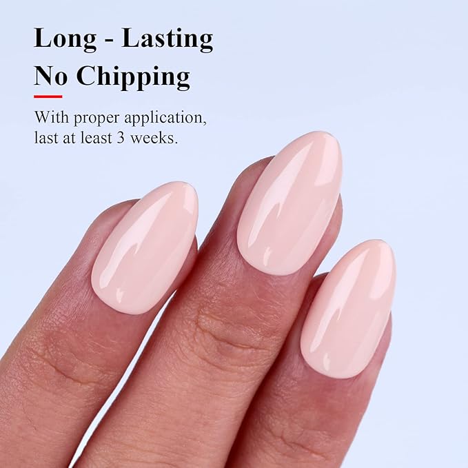 Imtiti Nude Gel Nail Polish, 0.5 Fl Oz Nude Beige Gel Polish for Neutral Skin Tones, DIY Nail Art Starter Kit