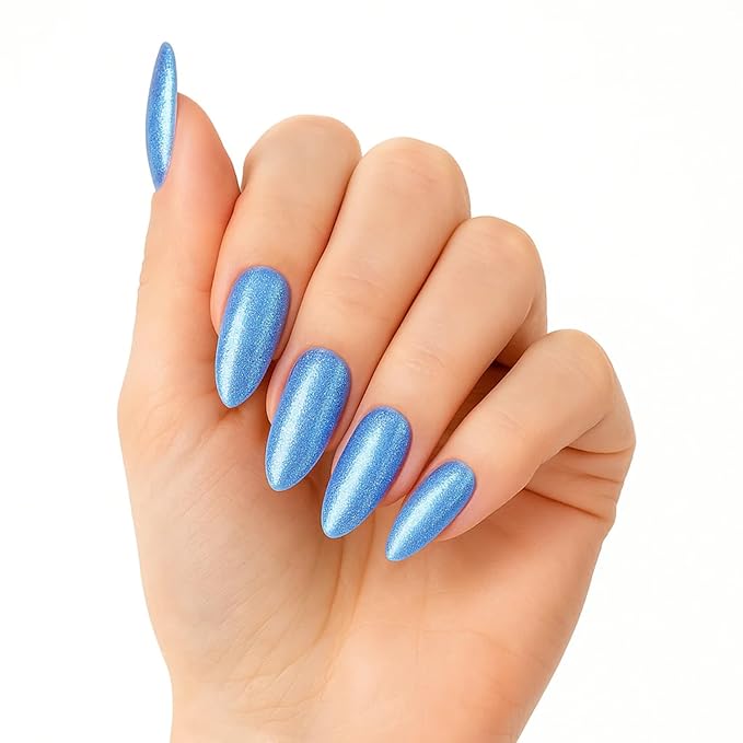 PINK MASK Easy Gel 2oz 60g- Blue Shine, Professional Builder Enhancement Gel-Quick Nail Extension for Beginner DIY, Nail Strengthener-Long Lasting-Salon Quality-Thickening Solution