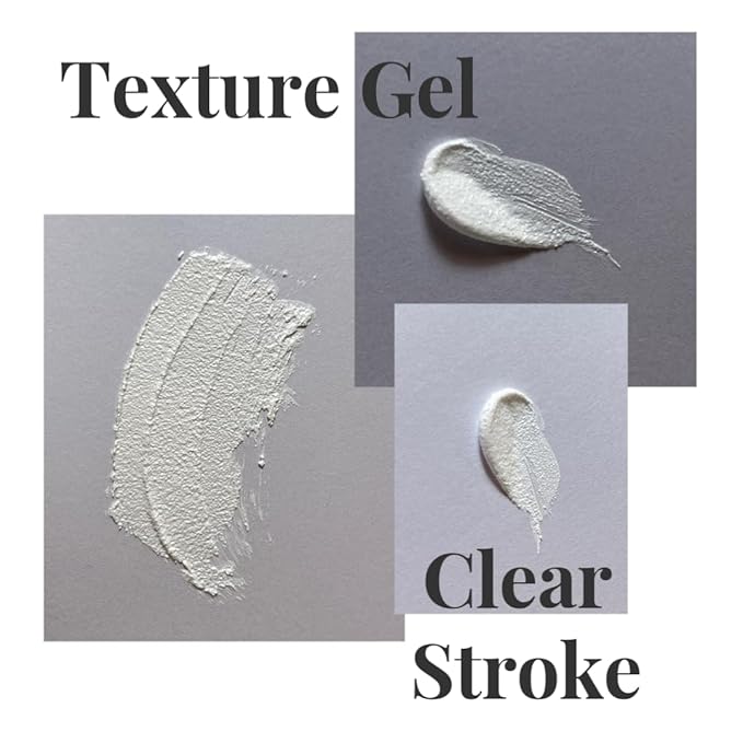 Texture Gel semi solid 6g non wipe mirror powder 3D Sand Texture Gypsum sculpture white in color Clear stroke embossed painting gel