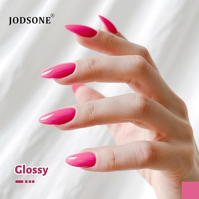 JODSONE 16.5ml Pink Purple Gel Nail Polish Pink Purple Gel Polish Bright High Gloss Soak Off U V Nail Manicure Salon DIY at Home