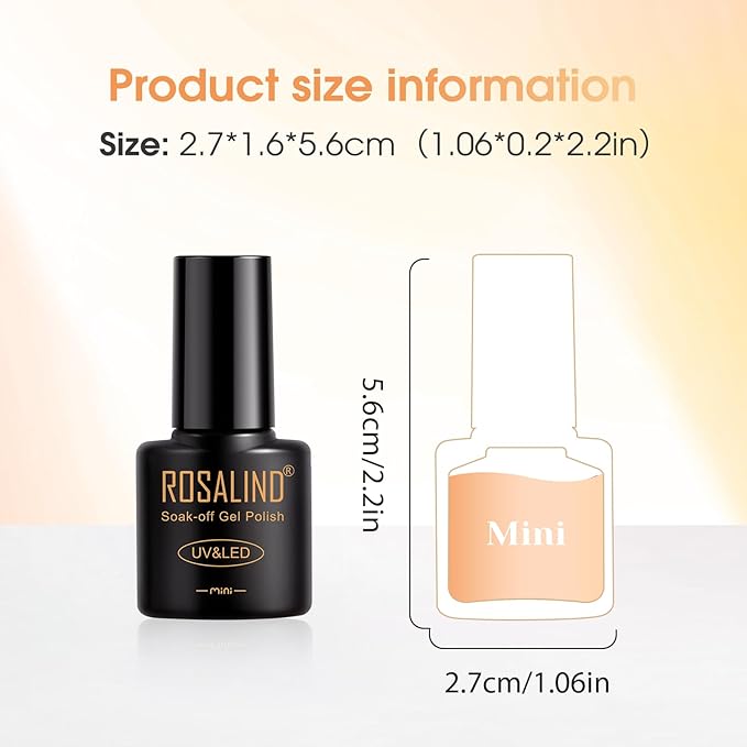 ROSALIND Fall Gel Nail Polish Set - 26 Colors Yellow Orange Burgundy Red Brown Black Green Gel Polish Set with Glossy Matte Glitter Gel Top Base Coat Soak Off Gift for Women