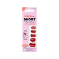 Sally Hansen Salon Effects Perfect Press-On Short'Ease Nails | Oval Shape | Easy to Apply, Non-Damaging, Natural Look Vitamin E & B5 | 30 Nails, Nail Glue, Adhesive Tabs, File| Short Queen