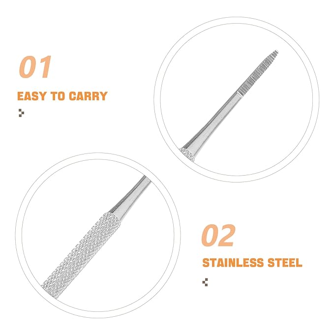 Nail Sets Nail Cleaner Tool Cuticle Pusher Stainless Steel Pusher Spoon Cuticle Peeler Scraper Cleaner Kit for Salon 3PCS Dip Kits Tool