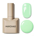 MAYCHAO 15ML Aqua Gel Nail Polish 1Pc Green Gel Polish Soak Off UV LED Nail Polish Nail Art Starter Manicure Salon DIY at Home, 0.5 OZ