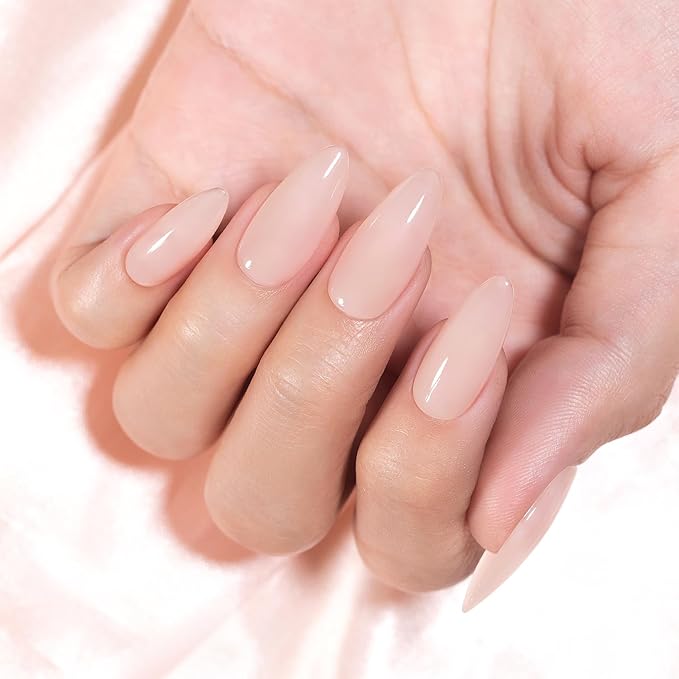 RARJSM Nude Gray Pink Rubber Base Gel Polish Skin Tone Jelly Rubber Base Gel for Nails Natural Clear Color French Manicure Brush on Extend Buidler Gel Soak Off Curing Requires 15ml Salon Home DIY Use