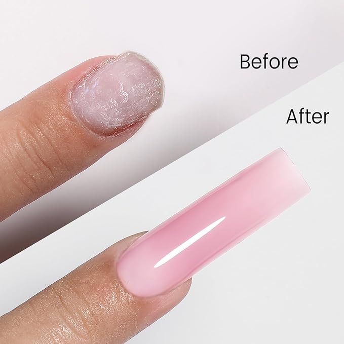 50g Builder Gel for Nails, Long-Lasting Soak-Off Nail Extension Gel for Beginners & DIY Home Salon Manicure(YMH16-Soft Pink)