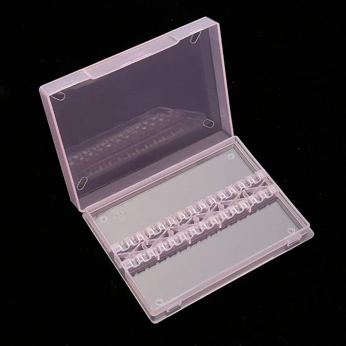14 Holes Nail Drill Bit Holder Organizer, Professional Nail Art Polishing Grinding Drill Bit Display Storage Box, Bit Case Organizer for Nails