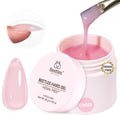 Beetles HEMA-Free Hard Gel for Nails-1.06oz 9 in 1 Jelly Pink UV/LED Lamp Cured Sculpting Stengthener Gel for Nail Extension & Nail Repair High Hardness for Manicurist Women