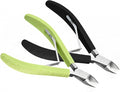 Fine Edge Cuticle Trimmer & Nippers, Scissors, Silicone Handle Nail Tools for Precise Removal, Durable Washable Cuticle Cutter & Remover Nail Clippers (Black/Green 2PCS)