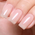 Imtiti Nude Jelly Gel Nail Polish, Sheer Translucent UV Gel Polish for Nail Art Soak off UV Led 10ML