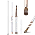 Acrylic Nail Brush Size 6, 100% Real Kolinsky Art Nail Brush for Acrylic Powder Application, Handmade Women Manicure Nail Extension Tool for Professional DIY Home Salon and Beginners