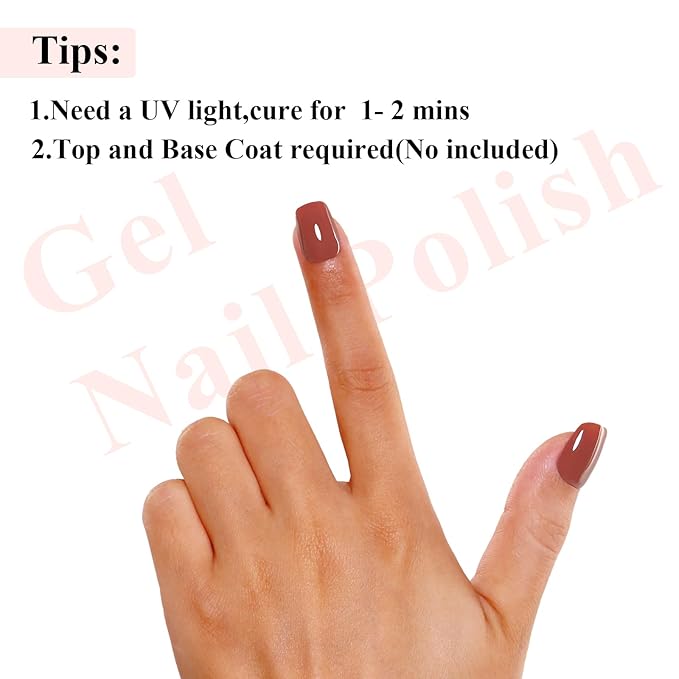 Imtiti 10ML Chocolate Moose Nail Gel Polish Soak Off LED UV Brown Gel Polish DIY at Home Salon Art Gift for Women Girls 1PCS