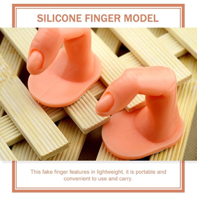 20pcs Practice Nail Art Fake Fingers Simulation Fingers for Nail Hand Easy to Carry