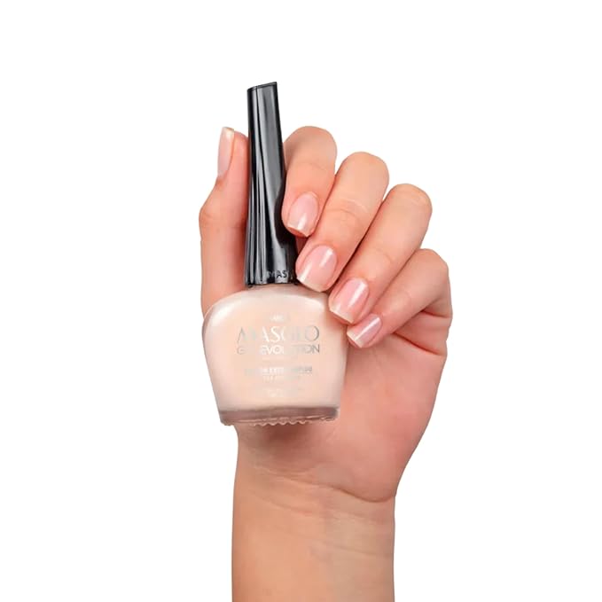 MASGLO Gel Evolution – Nail Polish No UV/LED Lamp Needed, Fast-Drying, 12-Day Wear, 14-Free Formula, High-Gloss Finish, vegan (0.5 oz)