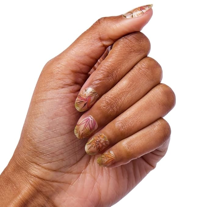 Color Street 'Lost In Paradise' Clear Overlay Design (FDL109) - Nail Polish Strips Retro Resort 2024
