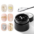Born Pretty 3D Sculpting Gel for Nail Art,No Wipe Semi-solid Modeling Gel for Rubbing Chrome Nail Powder, Sticking Rhinestones and Nail Stamping