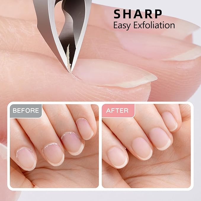Cuticle Trimmer 3/4 Jaw Extremely Sharp Cuticle Nippers Scissors Stainless Steel Clippers Cutter Remover Pedicure Manicure Nail Tool, cuticle pusher (Cuticle Nippers+Cuticle Pushers/Silver-S)