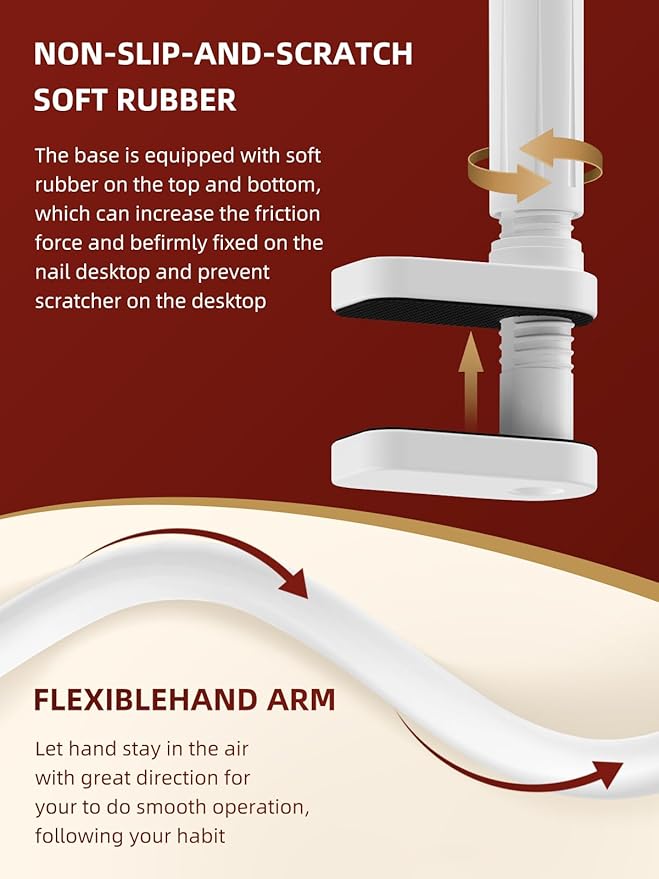 Practice Hand for Acrylic Nails - Nail Tips Won't Fall off Fake Hand - Flexible Movable Nail Practice Hand - Mannequin Hand For Nails - Nail Hand for DIY Nail Manicure