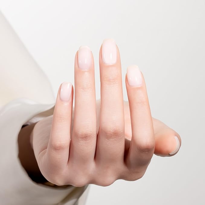 MAYCHAO 15ML Jelly Milky White Gel Nail Polish 1Pc Transparent Creamy White Gel Polish Soak Off UV LED Translucent Nail Polish Nail Art Starter Manicure Salon DIY at Home, 0.5 OZ