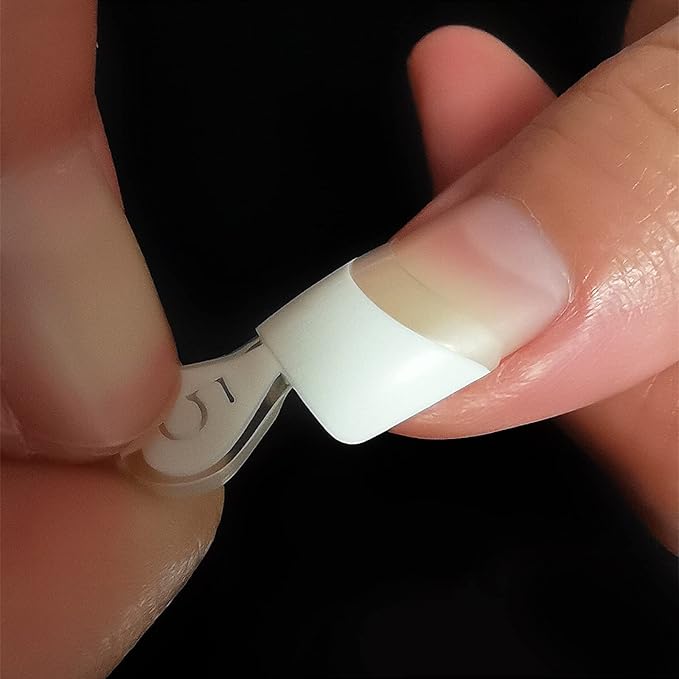12 Sizes White French Fake Nail Art Tips 24pcs/kit Short Wrap Edge Armor DIY Acrylic False Nails Manicure Accessories Tool x 10 kits