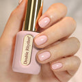 Double Rhythm 0.50 OZ Gel Polish Hema Free Same Color Same Bottle Golden Round Translucent Neutral Natural Milky 15 ML Jelly UV Polish Art DIY at Home (Nude Pink-C1332)