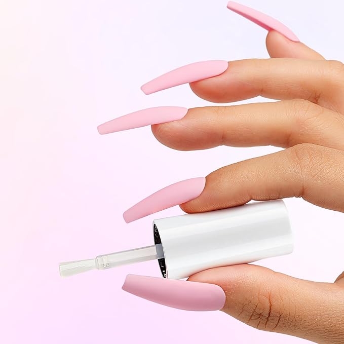 Nicedeco Hema Free Gel No Wipe Matte Top Coat 15ml Soak Off Cruelty Free Vegan Matte Finish Long Lasting Gel Nail Polish for DIY Home Nail Salon