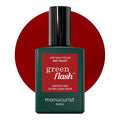 Manucurist Green Flash Gel Polish - Red Velvet (Deep Velvet Red) - UV & LED Gel Nail Polish - 12-Free, Bio-Sourced (84%) - Professional Manicure - 15 ml