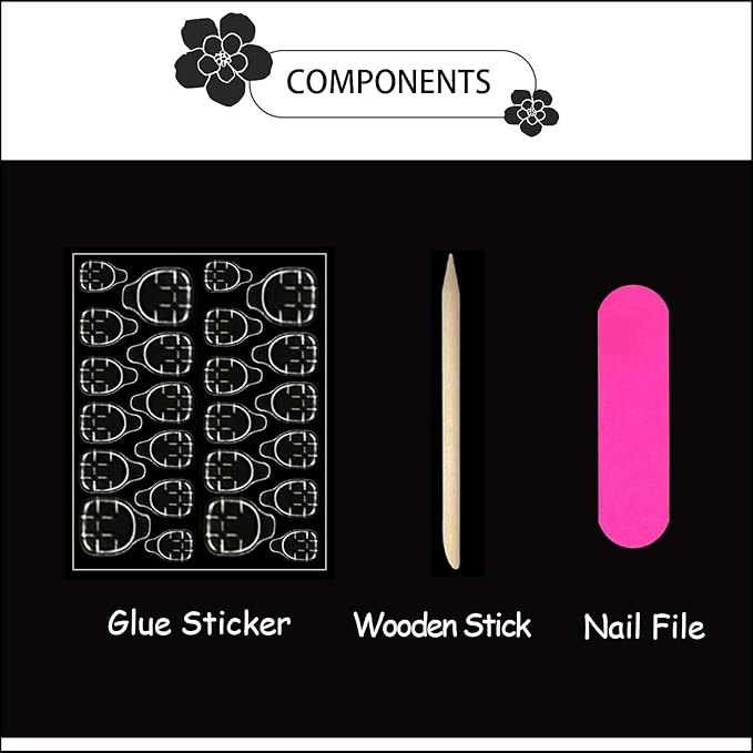 Pink Press on Nails Almond Medium Fake Nails with Design Gold Swirl False Nails Press ons Acrylic Glue on Nails Cute Glossy Full Cover Artificial Stick on Nail for Women Manicure 24Pcs