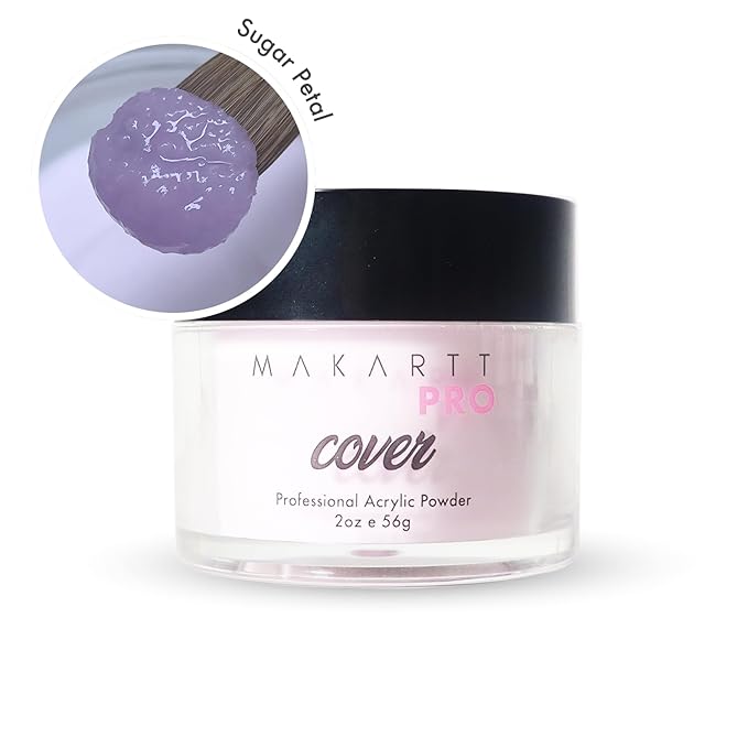 MakarttPro Acrylic Powder – Durable, Long-Lasting, Easy-Apply Formula for Nail Extensions, Overlays, Sculpting & Nail Art – 56g/2oz – Sugar Petal, Perfect for Pros and At-Home Use