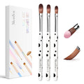 MelodySusie 3Pcs Acrylic Brush Set, Size 8/10/14 Professional Pen for Nail Application, Powder Art Extension and 3D Carving - DIY Home Salon