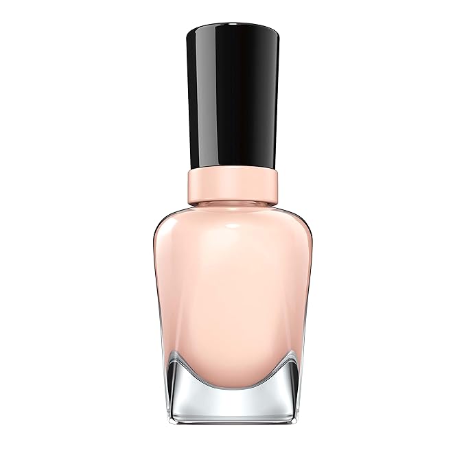 Sally Hansen Miracle Gel Salon Quality Nail Polish | Gel-Like Formula, Two-Step System, No UV Light Needed, Long Lasting | Sheer | 187 Sheer Happiness | Translucent Pale Pink Nail Polish