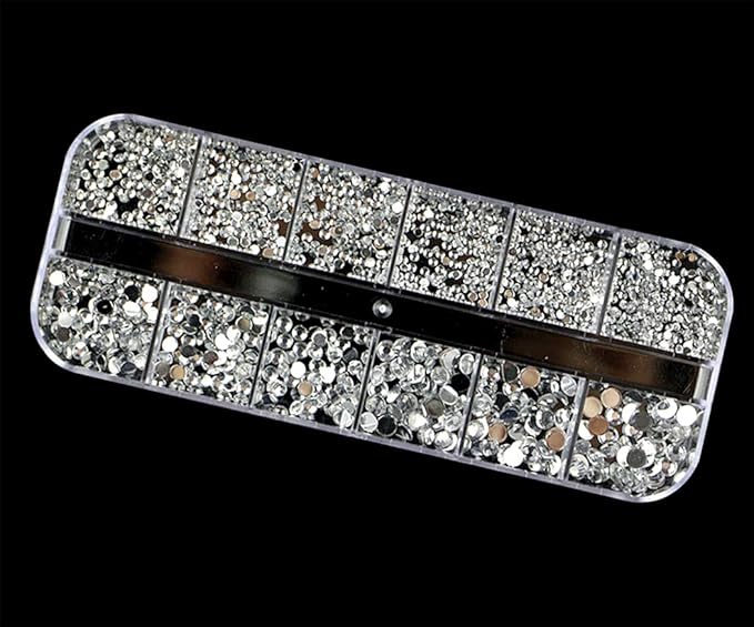 3000 Pieces Nail Rhinestone Horse Eye Diamond Drop Shaped Diamond Multicolor Suitable for Nail Art DIY Crafts Phone Clothes Shoes(5 Boxes)