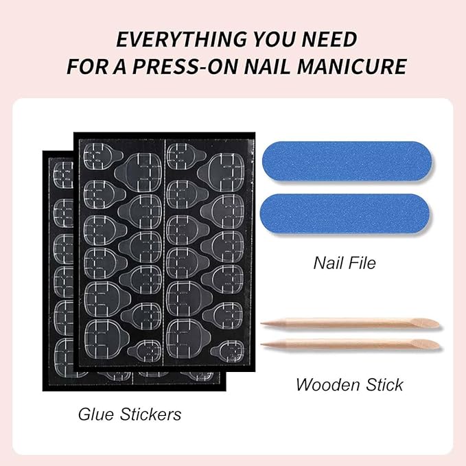 96Pcs 4 Packs Cute Short Press on Nails for Girls 4 Styles 12 Sizes Press on Nails for Kids Press ons with Dessert Bow Fruit Food Designs Full Cover Acrylic Nails for Little Girl Gift DIY Manicure