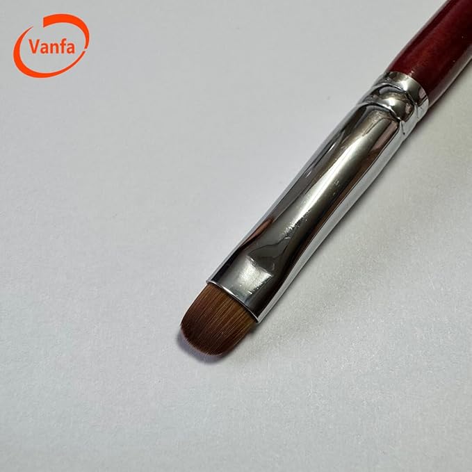 Vanfa Detailing Nail Art French Brush With Doting Tool Size #14 (Pack of 2)