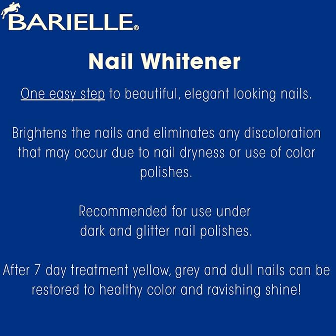 Barielle Nail Whitener for Yellow Nails or Dull Nails .47 oz. (PACK OF 2) - Whitening for Nails, Treats Yellow Nails