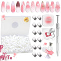 Beetles 150Pcs Soft Nail Sponges for Ombre, White Nail Sponge with Grabbing Pen, Pink Pat Painting Gel Polish Kit for Gradient Ombre Blush Chrome Design Nails Art Tools, Home DIY Salon Manicure
