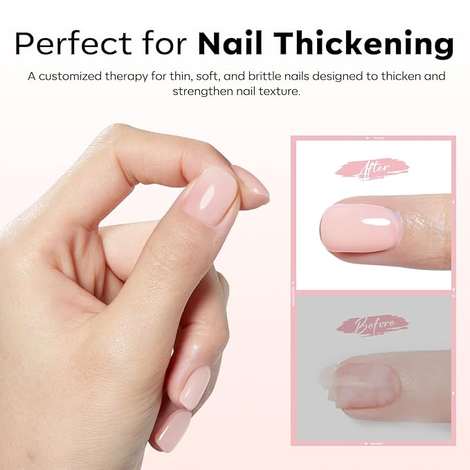 modelones Builder Rubber Gel Base Coat for Nails, Sheer Light Pink Rubber Base Gel Nail Polish for Strengthen Apex Building Extension Protect Weak Nails Long Last U V Manicure Gift for Women