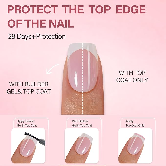 Vansiho French Gel Nail Tips, 150Pcs Short Round Soft Gel Nail Tips Pink, French Tips Press on Nails, Fake Nails for Nail Art DIY 15 Sizes