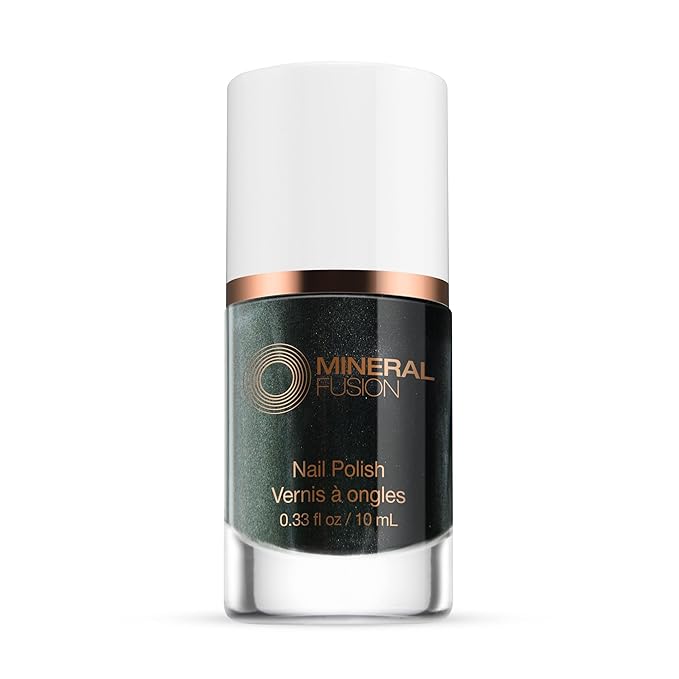 Mineral Fusion Nail Polish, Dark Forest Green, Smoke & Mirrors Smoke & Mirrors 0.33 Fl Oz (Pack of 1)