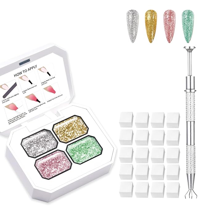 AIJIMEI Ombre Gel, Gradient Painting Gel, Ombre Gel Nail Polish, Including 100 Nail Sponges And Grabbing Pen Suitable For Salons And Family DIY (B5)