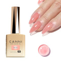 CANNI Nude Pink Gel Nail Polish, 1Pcs Translucent Jelly Gel Polish Color High Gloss Soak Off U V Nail Manicure Salon DIY