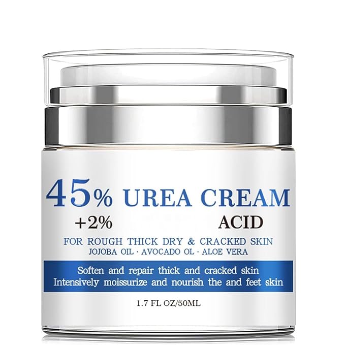 NovaCharm 45% Urea Cream with 2% Acid, Urea Foot Cream 45 Percent for Feet & Hands - Maximum Strength Foot Moisturizer for Rough, Dry, Thick & Cracked Skin, Callus Remover, Deep Hydration