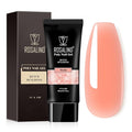 Nude Poly Extension Gel, ROSALIND 2.7 oz Peach Nude Poly Nail Gel Builder for Nail Art Decoration, Nail Thickening Extension Easy to DIY Use at Home Need UV Lamp