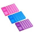 3 Pieces Nail Art Pen Holder Plastic Nail Pen Holder Rectangle Nail Art Brush Holder Nail Art Brush Stand Nail Drawing Brush Pen Holder Nail Art Painting Pen Brush Stand(Multicolor)