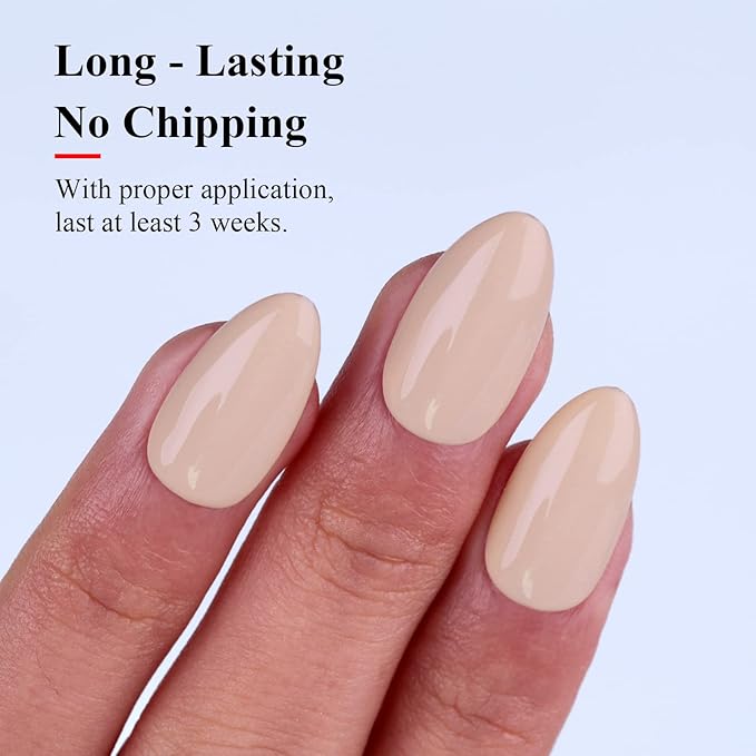 Imtiti Nude Gel Nail Polish, 1 Pcs 0.5 Fl Oz Nude Brown Gel Polish Soak Off LED U V Nail Gel Polish Neutral Skin Tones Gel Nail Polish DIY Nail Art Starter Manicure Salon Gel Nail Kit for Women Girls